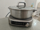 九阳（Joyoung）0涂层IH秒涮电火锅火锅专用锅电锅家用4-8人分体式可拆洗多功能电蒸锅不锈钢电煮锅6L火锅锅GN12 实拍图