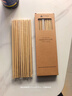 千年恋木筷子天然抗菌竹筷无漆无蜡家用不易发霉餐具 20双装 kz0015 实拍图