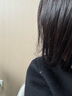 瑞贝卡（Rebecca）假发女长直发无痕假发片100%真人发丝遮白发增加发量头顶补发片 中分刘海 自然黑 25cm 全手织工艺 实拍图
