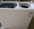 双鹿洗衣机半自动家用大容量双桶双缸波轮式洗脱一体机  家用商用租房家庭理发店酒店洗车行 28公斤【洗20+脱8】 双不锈钢+蓝光洁净 双缸 实拍图