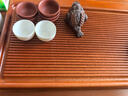 锦格整块实木茶盘家用花梨木茶台电木款泡茶盘排水一体式托盘高档茶具 南美花梨木简美长63宽32高4.5CM 实拍图