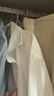 十如仕衬衫男长袖高端白衬衣纯棉高支免烫抗皱商务休闲正装  301 白色修身版 均码 41/84【175/96A】 实拍图