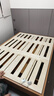 林氏家居床无床头床双人床悬浮床原木风储物床北欧风床1.5x2米OU4A 实拍图