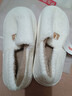 京东京造【厚底防滑】棉拖鞋女秋冬拖鞋室内居家毛拖保暖全包冬日白40-41 实拍图