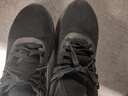双星八特男鞋春秋透气百搭休闲鞋子男轻便运动鞋上班工作鞋黑色跑步鞋男45 实拍图
