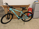 京东京造 XC350山地自行车铝合金禧玛诺21速油压碟刹成年人学生17寸松石绿 实拍图