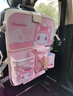 拽猫汽车座椅后背收纳袋挂袋多功能儿童折叠餐桌车载置物垃圾袋小桌板 萌萌喵【升级皮质款】送防水胶桶 实拍图