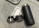 京东京造 咔哒保温杯 茶水分离Tritan杯口三段式男士女316L不锈钢 黑400ml 实拍图
