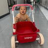 kidpop宝宝学步车可调速婴儿多功能手推车防侧翻助步车周岁礼物 活力红 实拍图