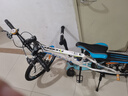 凤凰（Phoenix）儿童自行车山地车男女学生脚踏车6-15岁童车 霸道 白蓝色 22寸 实拍图