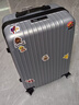梵地亚行李箱男大容量24英寸万向轮拉杆箱航空旅行箱包密码箱女皮箱子银 实拍图