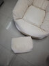懒人沙发豆袋单人可睡觉可躺卧人类狗窝阳台椅子客厅小沙发睡觉窝 米白脚踏【环保颗粒】透气灯芯绒 实拍图