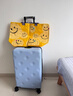 不莱玫行李箱女大容量侧开盖商务拉杆箱男密码旅行箱登机箱芝士黄24英寸 实拍图