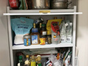 锦之洛厨房橱柜餐边柜一体靠墙柜子碗柜微波炉烤箱收纳防尘餐具柜置物架 五层简约白-60*42*157cm 实拍图
