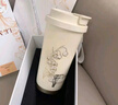 Vanow保温杯咖啡杯女生陶瓷内胆礼盒装送闺蜜礼物大容量吸管水杯子 实拍图