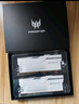 宏碁掠夺者（PREDATOR）48G(24G×2)套装 DDR5 6000频率 台式机内存条 Hermes冰刃系列 RGB灯条(C28) 白色 AI电脑配件 实拍图