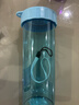 特百惠（Tupperware）莹彩430ML塑料杯男女士学生夏季运动水杯子户外便携大容量 晴天蓝 实拍图