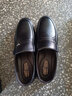 蜻蜓牌【100%全牛皮】男士皮鞋商务休闲真皮防滑软底软面中老年爸爸鞋真皮透气套脚舒适耐磨真皮百搭鞋子 黑色 40 实拍图