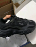 FILA FUSION斐乐女鞋BIANCO老爹鞋季新款硬糖鞋休闲鞋厚底运动鞋女 黑色-BK 37.5 实拍图