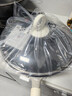 三禾微纳无涂层不粘炒锅不锈钢炒菜锅无油烟含钛锅具32cm雾月白配钢铲 实拍图