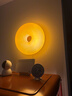 宜家（IKEA）VARMBLIXT旺布利LED台灯壁灯甜甜圈造型灯客厅卧室氛围灯 橙色 玻璃/圆形 实拍图