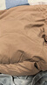 斯诺曼抑菌防绒70%鸭绒被羽绒被芯冬被 加厚被子200*230cm填充1100g卡其 实拍图
