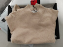 京东京造【100%山羊绒】半高领毛衣女针织衫 米色 L 实拍图