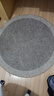 侘寂风圆形地毯客厅沙发茶几毯卧室床边毯书房电脑转椅垫耐脏地垫 云素-澜影（暖色轻奢高档舒适） 直径100CM（加厚包边吸水TPR） 实拍图