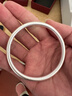 顺庆银楼古法银手镯哑光9999足银男女传承镯子饰品闭口素圈手镯送女友 古法银镯30克-57mm配证书 实拍图