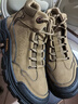 骆驼（CAMEL）工装马丁靴城市户外中帮登山厚底徒步鞋 G14W342614 卡其 43  实拍图