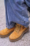 骆驼（CAMEL）马丁靴男王俊凯同款工装大黄靴女冬季穿搭通勤金甲户外徒步登山鞋 G14W136706 金黄色-男 41 实拍图