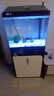 福路康超白玻璃免换水生态鱼缸客厅小型水族箱落地金鱼缸造景一体柜家用 黑色400鱼缸+柜子(智能超白) 实拍图