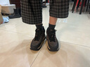 他她（TATA）2025冬时尚简约百搭男士靴新款高帮真皮户外运动鞋VPU01DD5 灰/黑（绒里） 43 实拍图