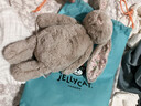 Jellycat害羞乳白色邦尼兔动物毛绒玩偶安抚玩偶娃娃新年生日礼物 花布米色邦尼兔（派朵尔） Medium 实拍图