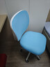 喻品电脑椅子家用学习椅升降椅工学座椅靠背椅转椅BG318蓝色无扶手 实拍图