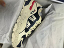 FILA 斐乐TREK老爹鞋男鞋新款休闲鞋时尚复古运动鞋跑鞋  白芦笋/浆果蓝-WD 43 实拍图