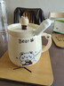 品喻（PINYU）杯子陶瓷马克杯咖啡杯高颜值带盖勺创意水杯茶杯男女家居馆卡通熊 实拍图