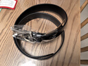 牛当家真皮皮男牛皮腰带针扣头层牛皮1101 黑色 125cm  实拍图