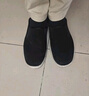 强人加绒保暖冬季男棉鞋套脚款防寒平底休闲男鞋 简约棉布鞋 黑色 45 实拍图