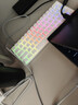 狼蛛（AULA）MINI 60HE磁轴键盘无线蓝牙三模 RT键盘电竞游戏专用客制化机械键盘鼠标套装 网页驱动 8K回报率 PRO白色侧刻【烟云磁轴】三模RGB 实拍图