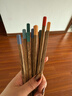 双枪（Suncha）鸡翅木筷子 中式分色筷 一人一筷家用无漆实木筷子5双装 实拍图
