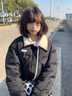 简轻逸短款黑色棉服女士外套冬季高级感新款棉袄小个子羽绒棉衣洋气大码 日系翻领刺绣拼接可爱风棉服 M 【建议85-125斤】 实拍图