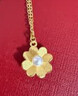 周六福花园派对黄金项链女珍珠吊坠生日礼物X0613050 约3.49g 40+5cm 实拍图