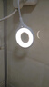 智能语音小夜灯声控灯小台灯便携氛围拍照LED卧室宿舍床头节能灯 USB插口即插即用 白色折叠语音灯【1个装】 实拍图