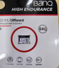 banq 64GB TF（MicroSD）存储卡 A1 U3 V30 4K 行车记录仪&安防监控专用内存卡 高度耐用 读速100MB/s 实拍图