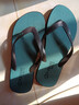 大嘴猴（paul frank）人字拖男士大码夏季拖鞋户外外出防滑耐磨夹趾沙滩鞋 绿  44-45 实拍图