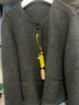 三彩【100绵羊毛】2025冬季新款双面呢大衣短款毛呢外套M 深邃灰 L 165/88A 实拍图