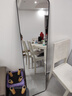 初学者 穿衣镜 全身落地镜试衣镜家用防爆壁挂衣帽间铝合金网红大镜子 经典黑150*40【壁挂+落地】 实拍图