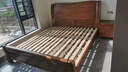 北尚（Sit Down）中式胡桃木实木床双人床1.8米x2米现代中式主卧大床婚床实木家具 胡桃木实木床+床头柜1 1800mm*2000mm框架结构 实拍图