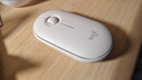 罗技（Logitech）LOGITECH PEBBLE鼠标 无线蓝牙鼠标 办公静音鼠标 女性鼠标对称鼠标 鹅卵石造型 米白色 实拍图